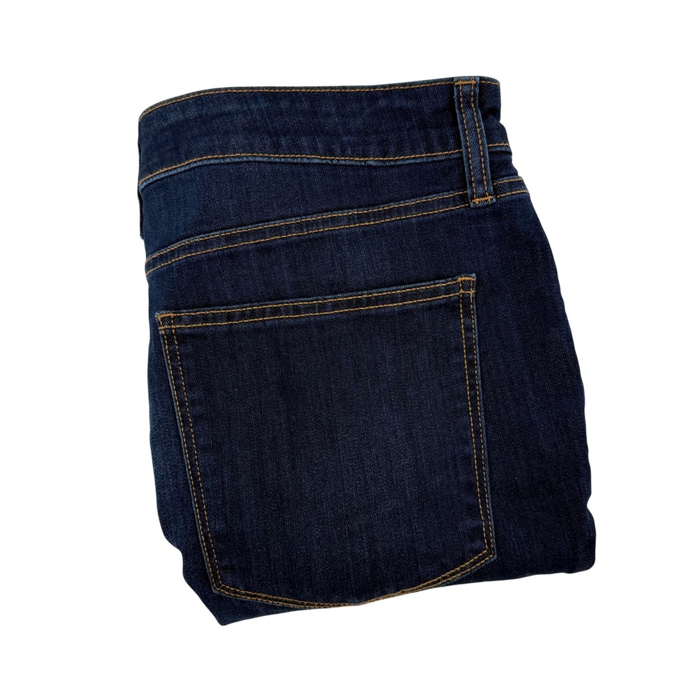 St Johns Bay Womens 16P Petite Straight‎ Leg Jeans Dark Wash Mid Rise NEW